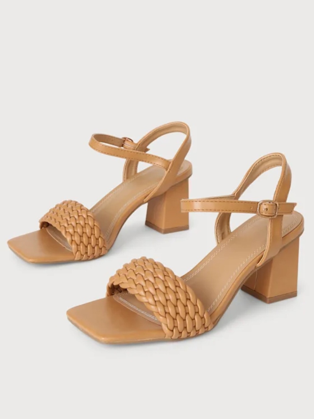 Catelyn Tan Woven High Heel Sandals